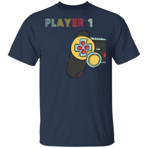 Matching Gamer Couple Vintage Player 1 Video Games